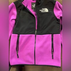The North Face Black/Purple Fleece Sweater Kids Size XL 14/16